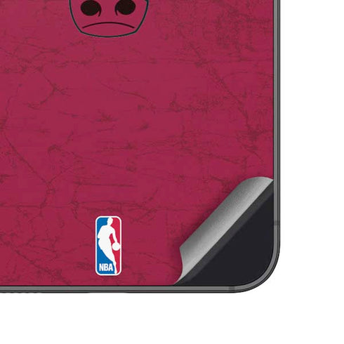 NBA Chicago Bulls Red Distressed Galaxy A14 5G Skin